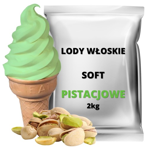 Lody Włoskie pistacjowe 2kg mieszanka w proszku
