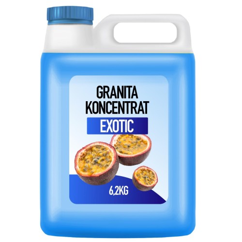 Syrop owocowy do granity 5l koncentrat płynny owoce egzotyczne 6,2kg 1:7 SLUSH