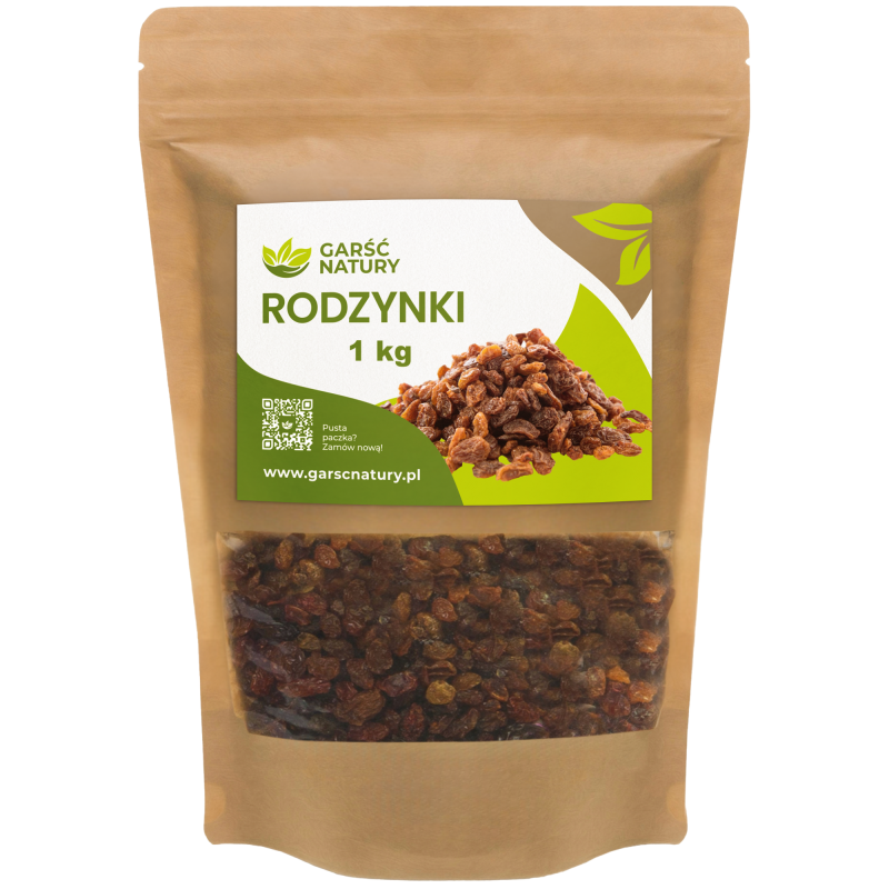 Suszone winogrona ciemne 1000g