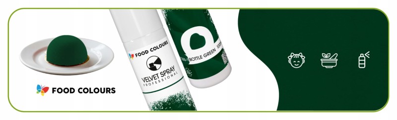 Efekt zamszu w sprayu w kolorze butelkowej zieleni