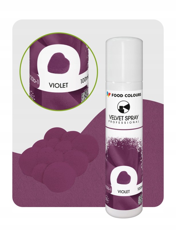 Efekt zamszu w sprayu w kolorze fioletowym