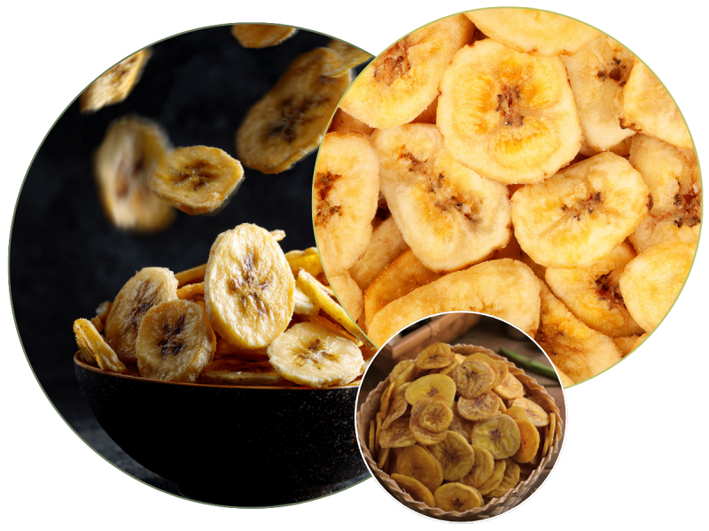 Chipsy bananowe garść natury