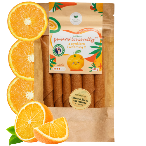 Rollsy witaminowe Pomarańczowe 50g Naturalnie Zdrowi