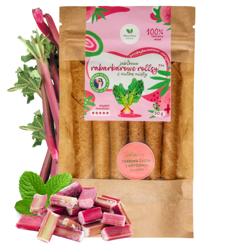 Rollsy witaminowe Rabarbarowe  50g Naturalnie Zdrowi