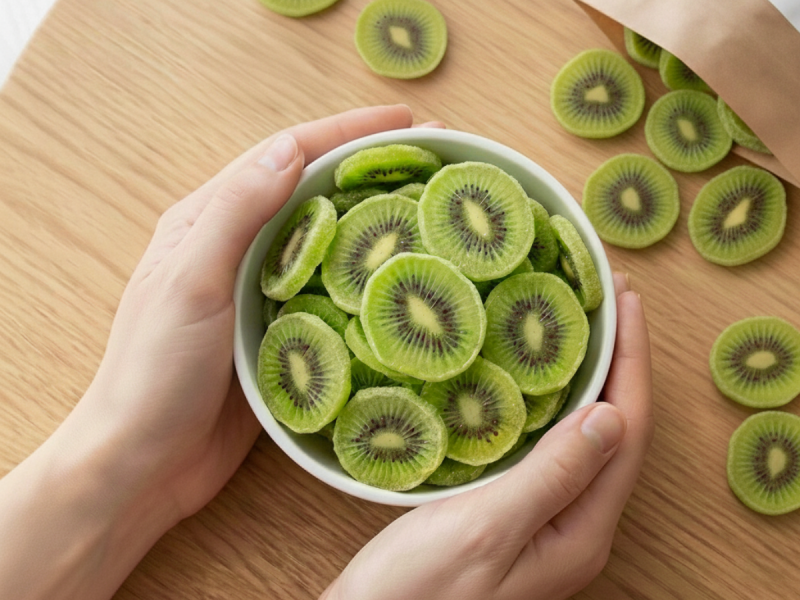 kiwi liofilizowane w plastrach