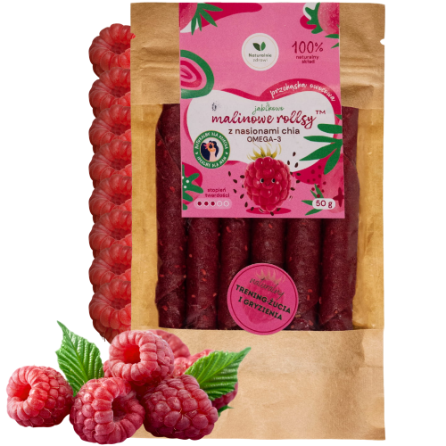 Rollsy witaminowe Malinowe 50g Naturalnie Zdrowi