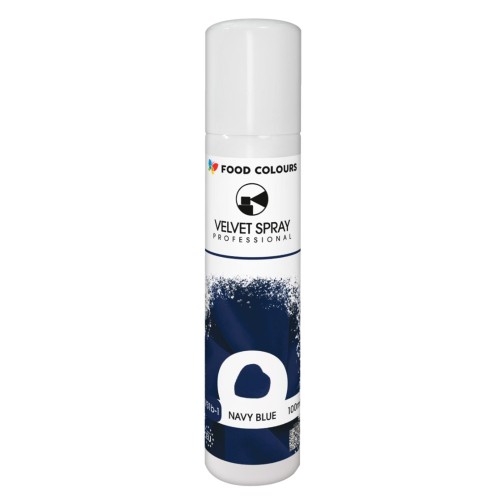 Barwnik spożywczy zamsz w sprayu Ciemnoniebieski 100ml Food Colours 