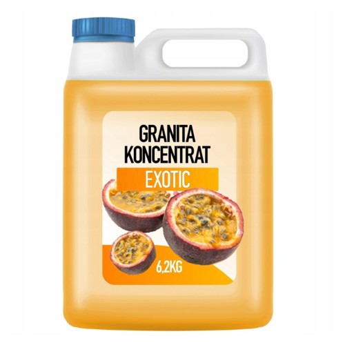 Syrop owocowy do granity 5l koncentrat płynny owoce egzotyczne 6,2kg 1:7 SLUSH