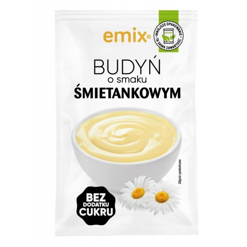 Budyń Emix bez dodatku cukru śmietankowy 40g