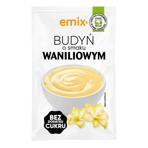 Budyń Emix bez dodatku cukru waniliowy 40g