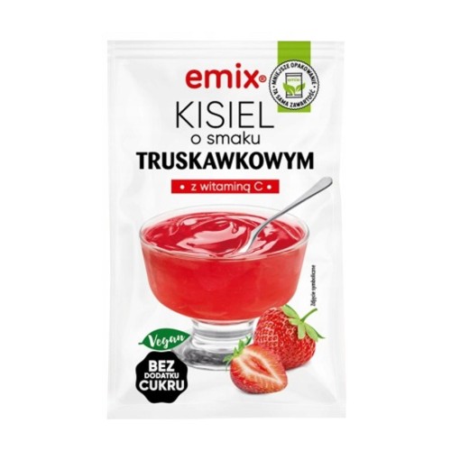 Kisiel Emix bez dodatku cukru truskawkowy 40g