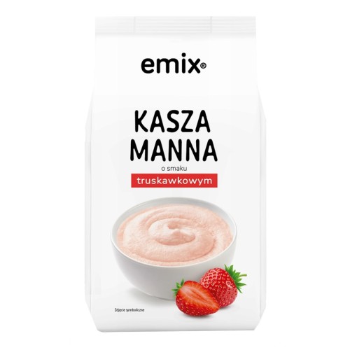 Kasza manna Emix bez dodatku cukru truskawkowa 500g