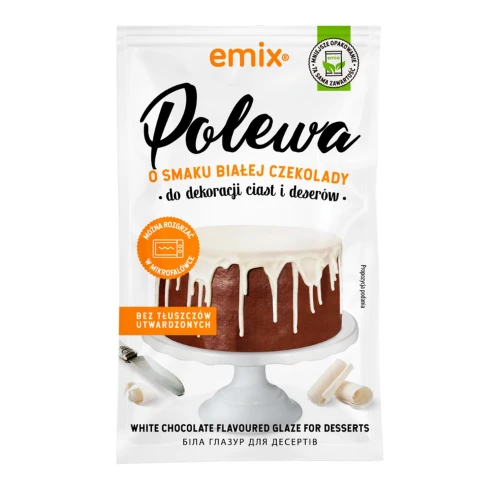 Polewa biała Emix 100g