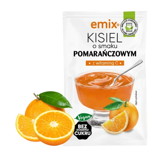 Kisiel Emix bez dodatku cukru pomarańczowy 40g