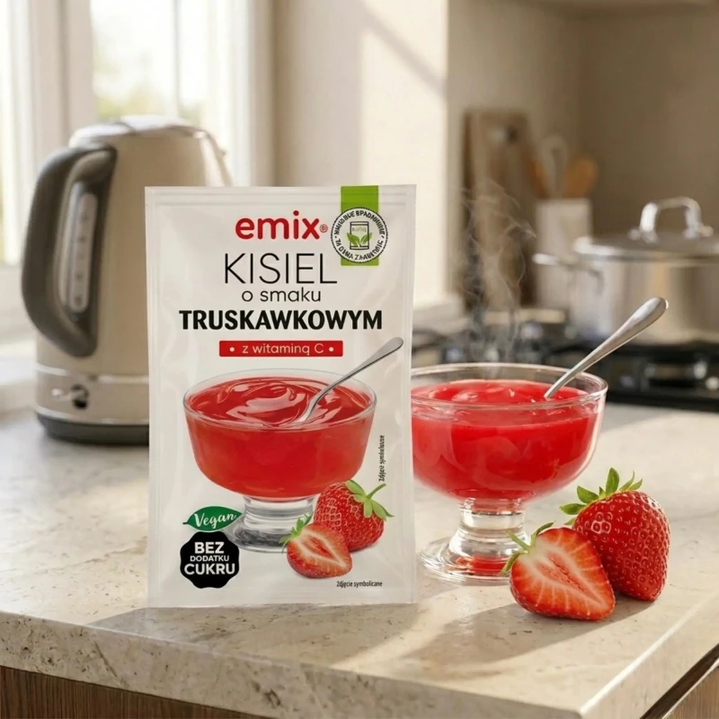 Kisiel Emix bez dodatku cukru truskawkowym 40g