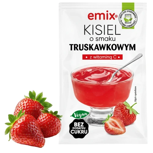 Kisiel Emix bez dodatku cukru truskawkowy 40g