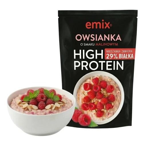 Owsianka proteinowa Emix bez dodatku cukru malinowa 70g