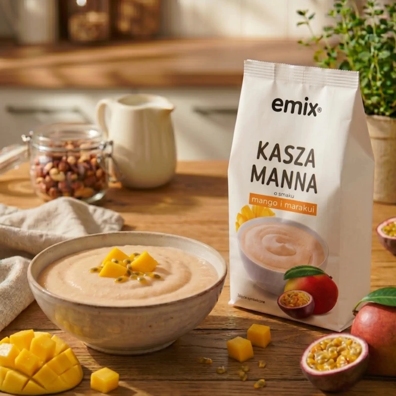 Kasza manna Emix bez dodatku cukru mango marakuja 500g