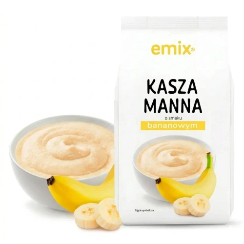 Kasza manna Emix bez dodatku cukru bananowa 500g