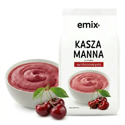 Kasza manna Emix bez dodatku cukru wiśniowa 500g