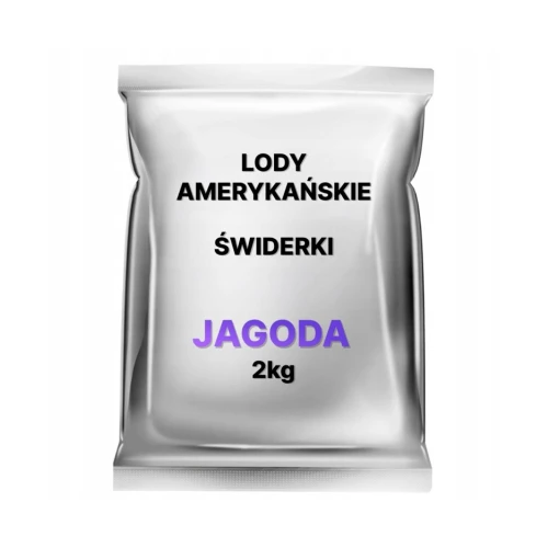 Lody Amerykańskie świderki jagodowe 2kg Emix mieszanka w proszku
