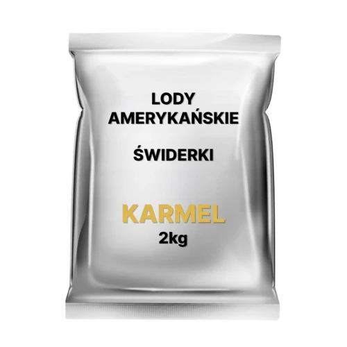Lody Amerykańskie świderki słony karmel 2kg Emix mieszanka w proszku
