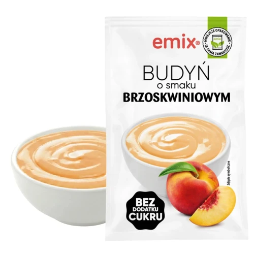 Budyń Emix bez dodatku cukru brzoskwiniowy 40g