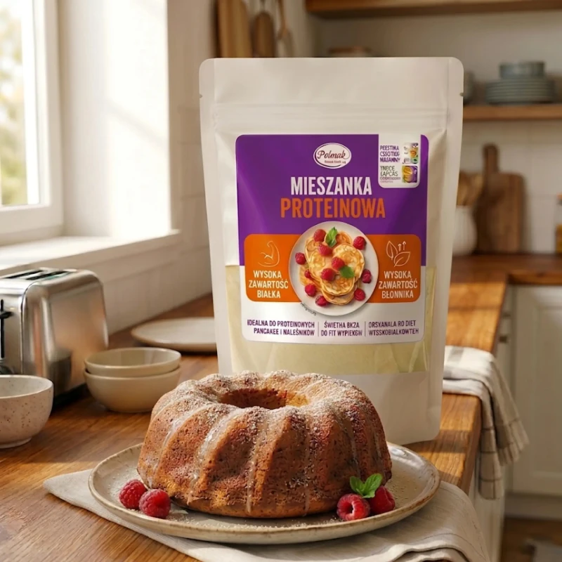 Ciasto z mieszanki proteinowej