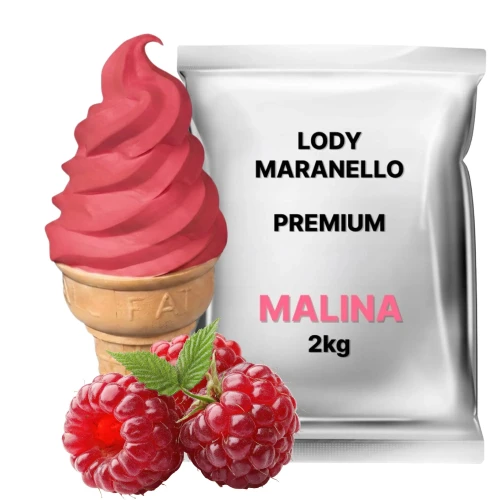 Lody Włoskie malinowe 2kg Emix Maranello premium mieszanka w proszku