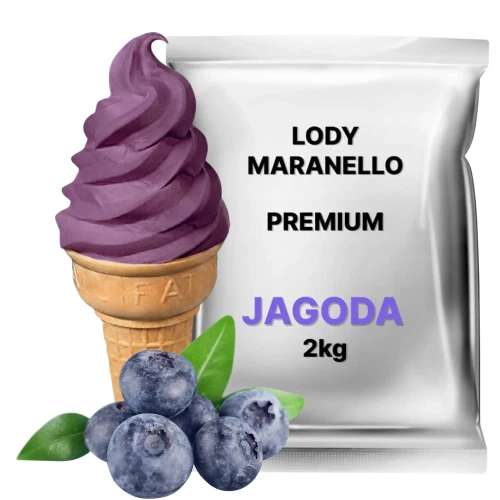 Lody Włoskie jagodowe 2kg Emix Maranello premium mieszanka w proszku