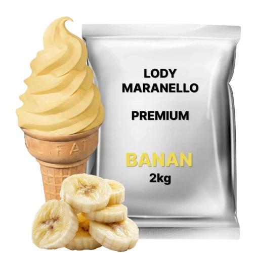 Lody Włoskie bananowe 2kg Emix Maranello premium mieszanka w proszku