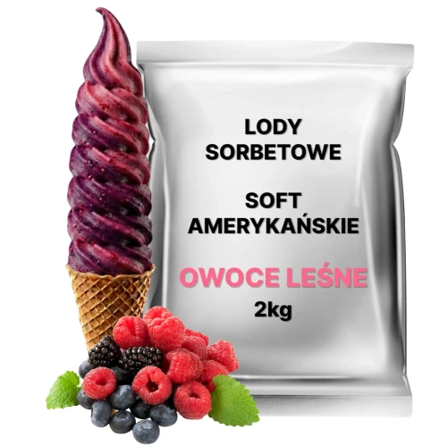 Lody Sorbetowe świderki owoce lasu 2kg Emix mieszanka w proszku