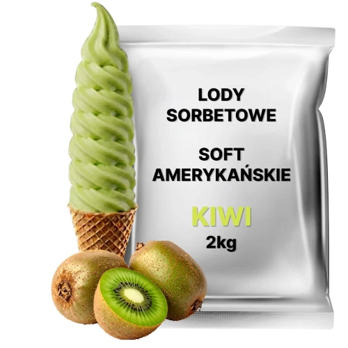 Lody Sorbetowe świderki kiwi 2kg Emix mieszanka w proszku