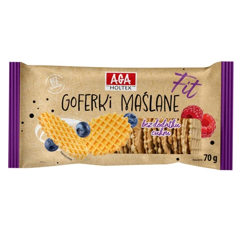 Goferki Maślane bez dodatku cukru AgaHoltex 70g