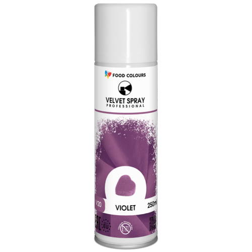 Barwnik spożywczy zamsz w sprayu Fioletowy 250ml Food Colours