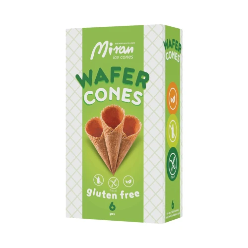 Wafle do lodów Miran Wafelki bezglutenowe Cones 6 szt.