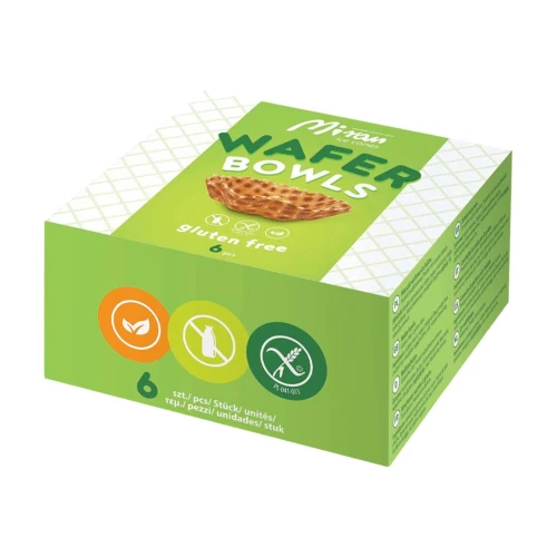 Wafle do lodów Miran Wafelki bezglutenowe Miseczki 6 szt.