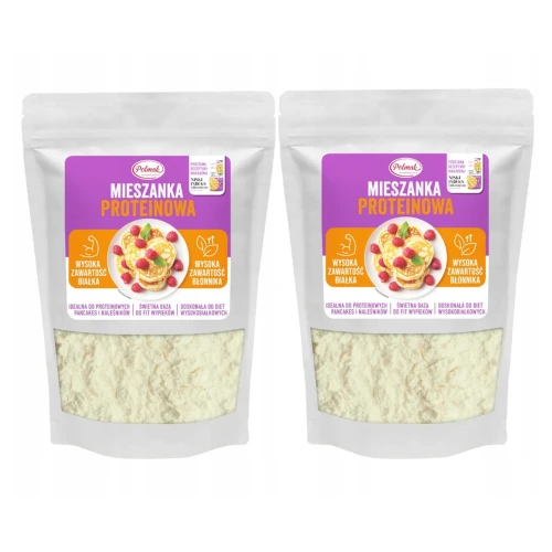 Mieszanka proteinowa 2x1kg do przygotowania fit pancakes i naleśników 2kg
