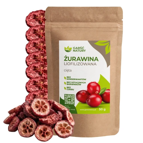 Żurawina liofilizowana cięta Garść Natury 50g