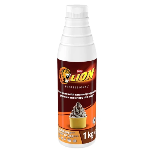 Sos polewa do lodów ciast lion Nestle Z chrupiącymi kawałkami 1 kg