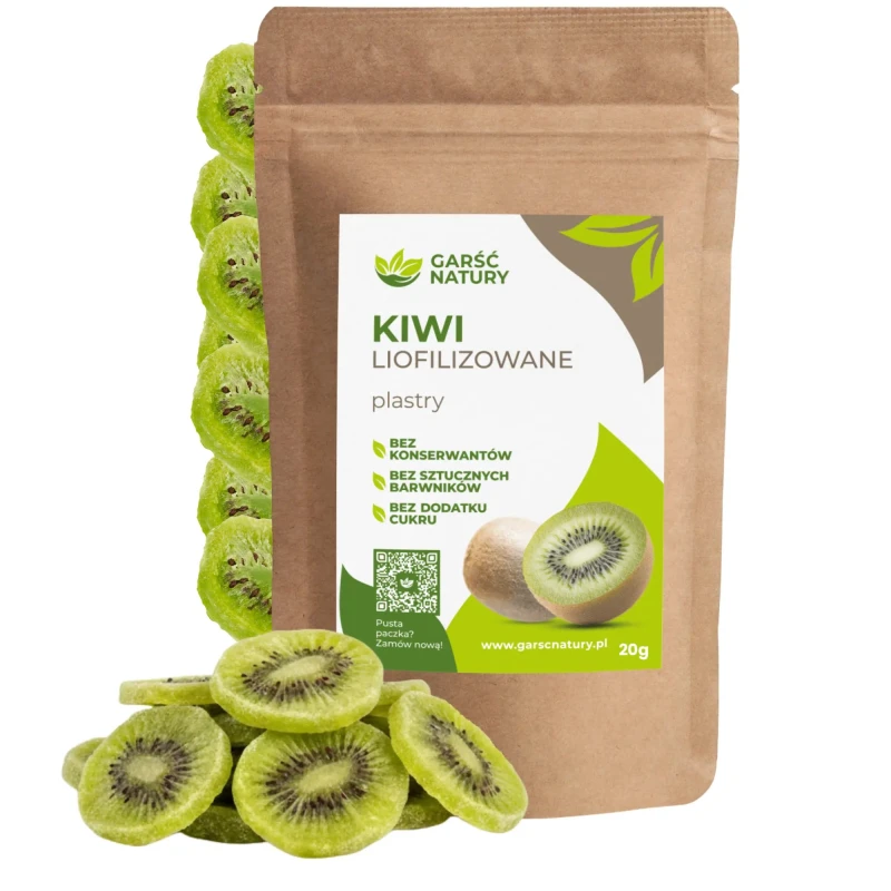 Kiwi liofilizowane plastry Garść Natury 20g