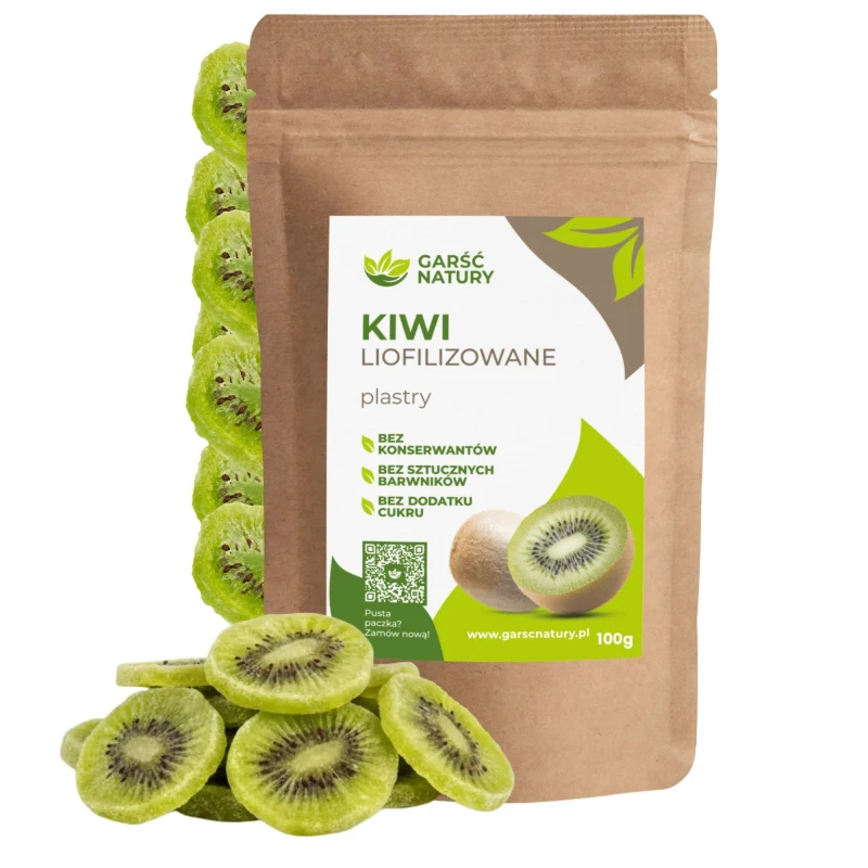 Kiwi liofilizowane plastry Garść Natury 100g