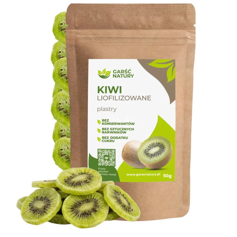 Kiwi liofilizowane plastry Garść Natury 50g