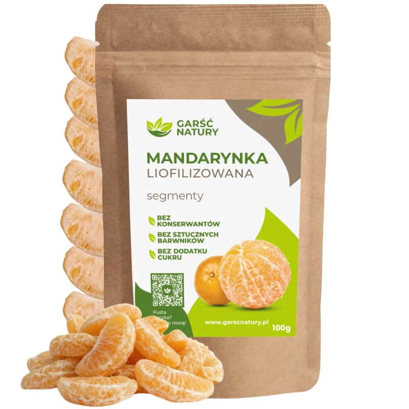 Mandarynki liofilizowane segmenty Garść Natury 20g