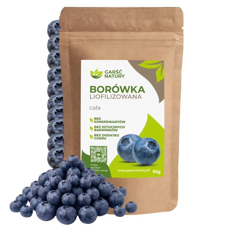 Borówki liofilizowane całe Garść Natury 50g