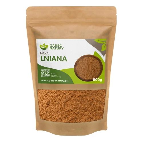 Mąka lniana z siemienia brązowego 500 g