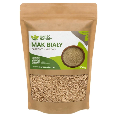Mak biały parzony i mielony 500g