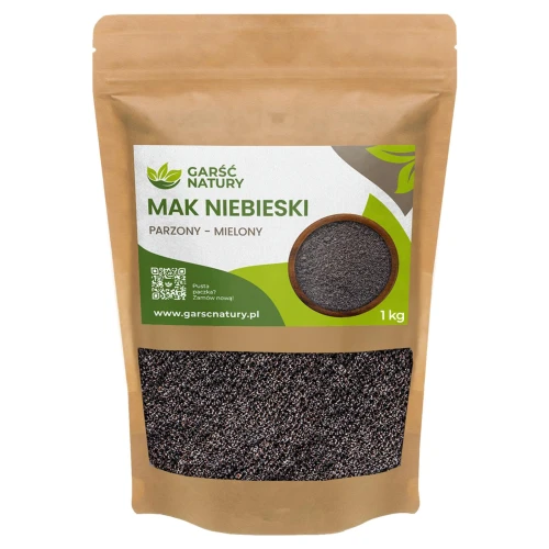 Mak niebieski parzony i mielony 1kg