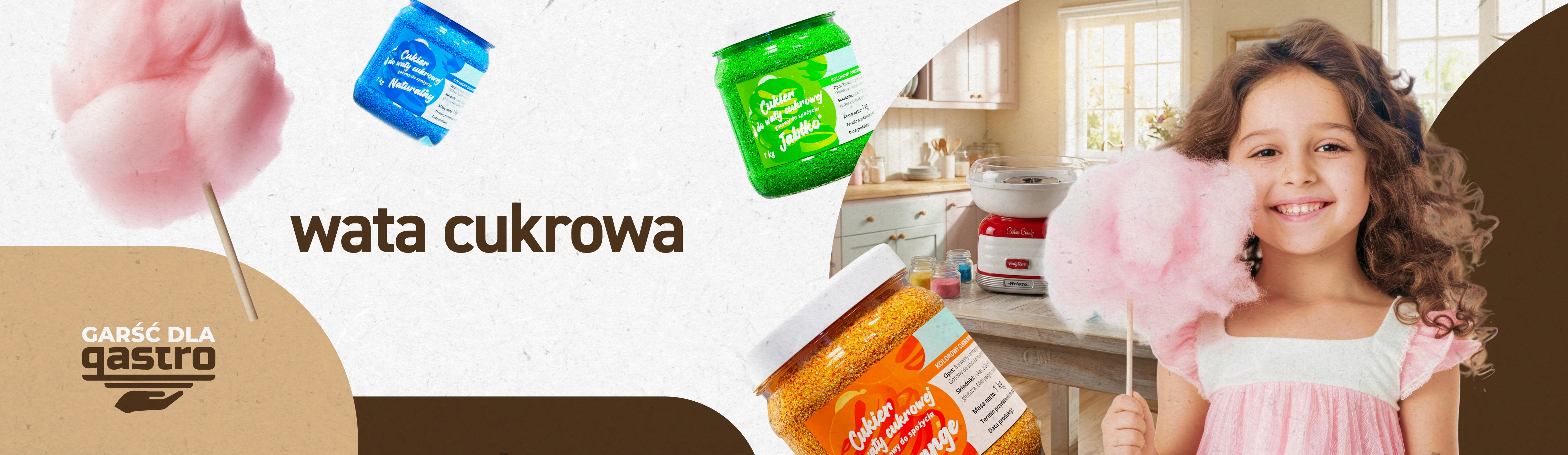 Wata cukrowa GARŚĆ NATURY