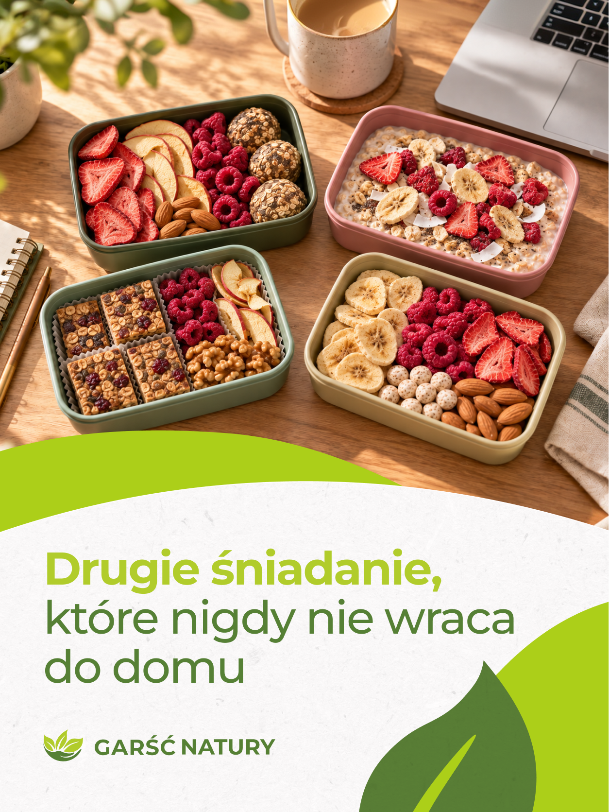Pomysł na lunchbox GARŚĆ NATURY